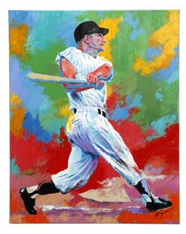 Roger Maris Enhanced Painting Giclee On Canvas Signed By Artist Al Sorenson
